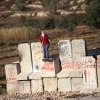 مواجهات امام سجن عوفر غربي رام الله