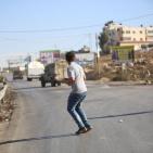 مواجهات بين قوات الإحتلال وشبان في مخيم الجلزون شمال رام الله