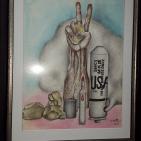 الفكرة لم تمت ولن تمت وان رحل صاحبها  تبقى الفكرة وانتشارها  مسرحا ورسما للفنان الراحل ابراهيم سابا