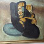 عرض غاليري زاوية في مدينة البيرة مجموعة من الاعمال الفنية القديمةوالنادرة للفنان التشكيلي الراحل ابراهيم سابا