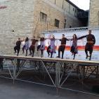 فرقة الهدف للدبكة  الشعبية و فرقة كنعان للتراث والفنون الشعبية في سوق الحرجة رام الله