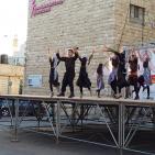 فرقة الهدف للدبكة  الشعبية و فرقة كنعان للتراث والفنون الشعبية في سوق الحرجة رام الله