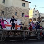 فرقة الهدف للدبكة  الشعبية و فرقة كنعان للتراث والفنون الشعبية في سوق الحرجة رام الله