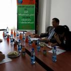 اجتماع السفير الصيني  مع نقابة الصحفيين اليوم في مقر النقابة في رام الله