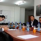 اجتماع السفير الصيني  مع نقابة الصحفيين اليوم في مقر النقابة في رام الله