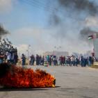 مواجهات قرب مستوطنة بيت ايل شرق رام الله عقب مسيرة جماهيرية نصرة للأقصى