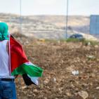 مواجهات قرب مستوطنة بيت ايل شرق رام الله عقب مسيرة جماهيرية نصرة للأقصى