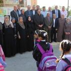 وزير التربية يتفقد مدارس بلدة بروقين في محافظة سلفيت