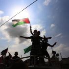 مواجهات في قرية بدرس غرب رام الله نصرة للأقصى