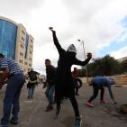 إصابات خلال المواجهات قرب مستوطنة 