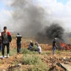 مواجهات قرب حاجز بيت حانون 