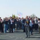 الاحتلال يقمع مسيرة سلمية للمحامين عند المدخل الشمالي لمدينة البيرة