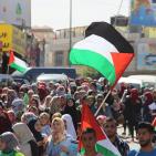 طلبة جامعة الخليل في مسيرة نصرة الأقصى ورفض جرائم الاحتلال