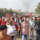 مسيرات غضب ومواجهات مساندة لهبة القدس شمال غزة