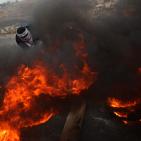 اصابة مصور راية ومواجهات شمال مدينة البيرة