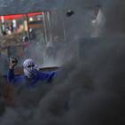 مواجهات المدخل الشمالي لمدينة البيرة اليوم الخميس