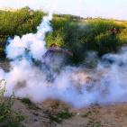 المواجهات قرب حاجز بيت حانون 