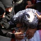 تشييع جثماني الشهيدين محمد شماسنة وعمر الفقيه في بلدة قطنا شمال غرب القدس،