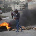 مواجهات قرب سجن عوفر غرب رام الله اليوم الثلاثاء