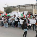 اطفال يطالبون الامم المتحدة توفير حماية دولية للشعب الفلسطيني