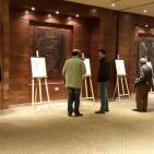 معرضا فنيا للفنانة سمر غطاس   والخطاط ياسر صايمه في متحف محمود درويش