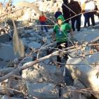 بالصور: الاحتلال يفجر منزل الاسير معاذ حامد في بلدة سلواد شرق رام الله