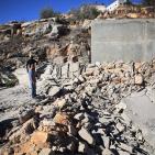 بالصور: الاحتلال يفجر منزل الاسير معاذ حامد في سلواد شرق رام الله