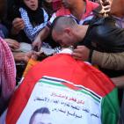 تشييع جثمان الشهيد لافي عوض في قرية بدرس