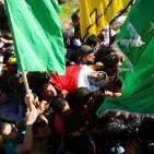 تشييع جثمان الشهيد لافي عوض في قرية بدرس