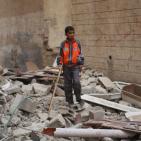 هدم منزل الأسير محمد أبو شاهين المتهم بتنفيذ عملية دير بزيع. في مخيم قلنديا