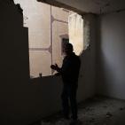 هدم منزل الأسير محمد أبو شاهين المتهم بتنفيذ عملية دير بزيع. في مخيم قلنديا