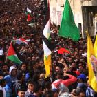 تشييع جثماني الشهيدين ليث اشرف مناصرة  وأحمد أبو العيش (28) ع في مخيم قلنديا