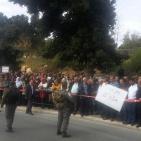 مظاهرة امام وزارة المالية  الاسرائيليه والكنيست  احتجاجا على تغييب احتياجات العرب من الميزانية..