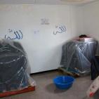 بالصور.. كرفانات الايواء بغزة في مهب الريح