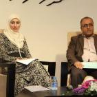 أمسية شعرية للشاعرين عبلة جابر وعقبة فالح، في متحف محمود درويش في مدينة رام الله.