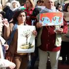 الحملة النسائية لمقاطعة المنتجات الإسرائيلية تُنظم وقفة لها في نابلس