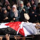 تشييع جثمان الشهيد إبراهيم داوود في بلدة دير غسانة قرب رام الله