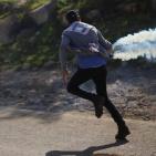 مواجهات عند معسكر اعتقال  عوفر  غرب رام الله