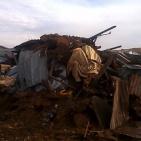 في موقع الحديدية في الاغوار الشمالية قوات الاحتلال  تستهدف مضارب ابو صقر واولاده