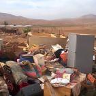 في موقع الحديدية في الاغوار الشمالية قوات الاحتلال  تستهدف مضارب ابو صقر واولاده