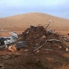 في موقع الحديدية في الاغوار الشمالية قوات الاحتلال  تستهدف مضارب ابو صقر واولاده