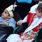 وقفة لذوي الاعاقة بغزة تحت شعار 