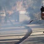 مواجهات في بلدة عابود غرب رام الله عقب استشهاد الشاب عبد الرحمن البرغوثي