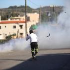 مواجهات في بلدة عابود غرب رام الله عقب استشهاد الشاب عبد الرحمن البرغوثي