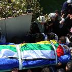 تشييع جثمان الشهيد عبد الرحمن البرغوثي في بلدة عابود غرب رام الله