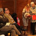 المحاضرة المكسيكية د. سيلفانا رابينوفيتش تقدم  ندوة عن خطبة  الهندي الاحمر للشاعر محمود درويش