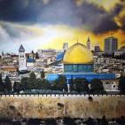 الفنان تقي سباتين ينظم معرض الارض المقدسة في البيرة