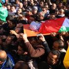 تششيع جثمان الشهيد نشأت جمال عصفور في بلدة سنجل قرب رام الله