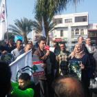 وقفة في طولكرم تنديدا بإغتيال سمير القنطار