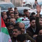 تشييع جثمان الشهيدة مرام حسونة في مدينة نابلس